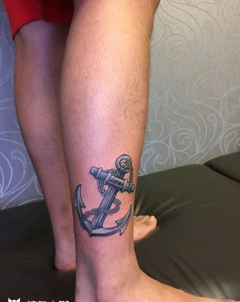 船锚纹身图片