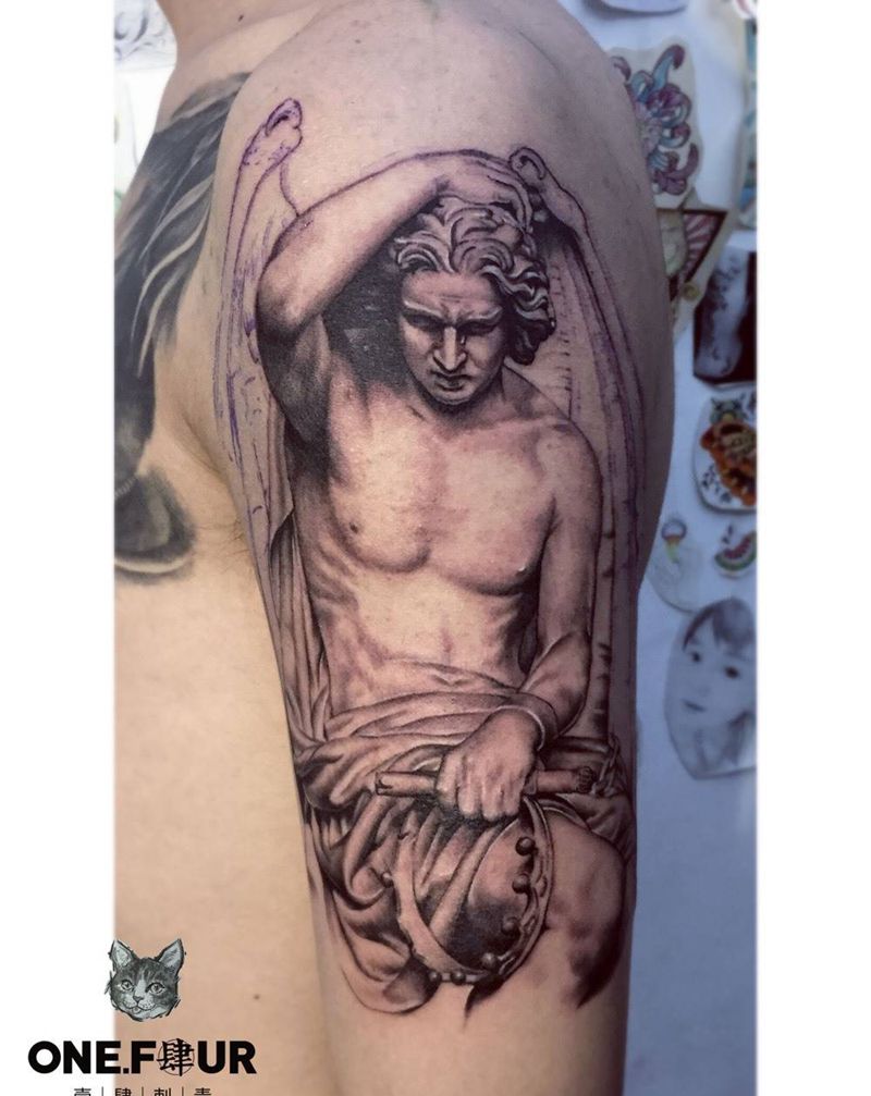 未完成纹身图片