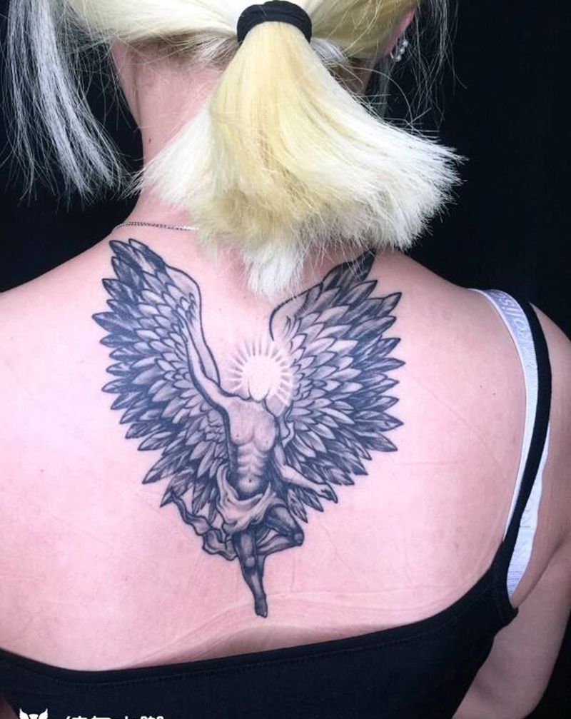 天使纹身图片