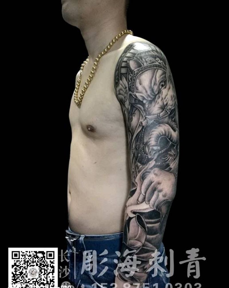[道远]   象神纹身图片