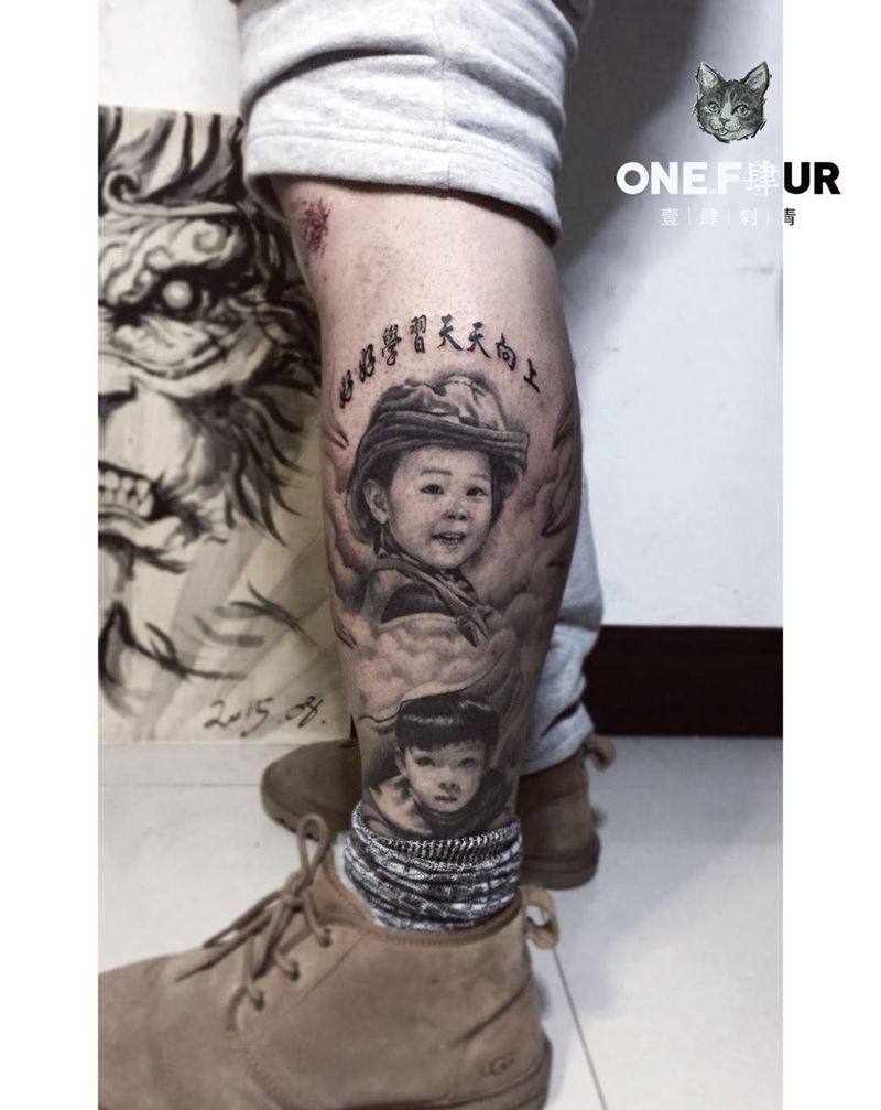 。纹身图片_肖像纹身图案