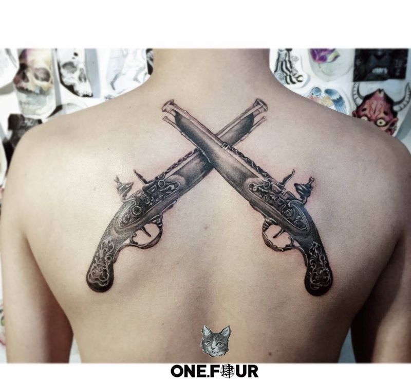 guns纹身图片