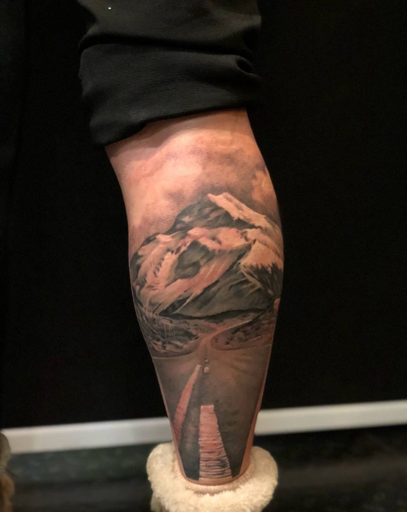 on the road纹身图片