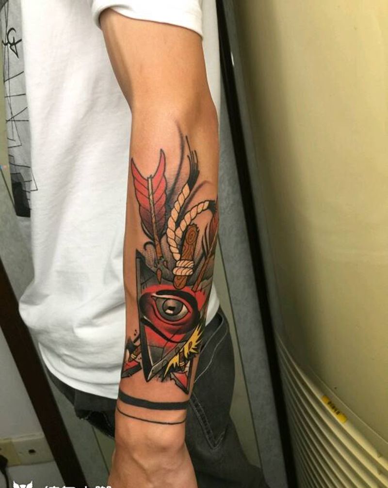 下面的圈不是我做的纹身图片