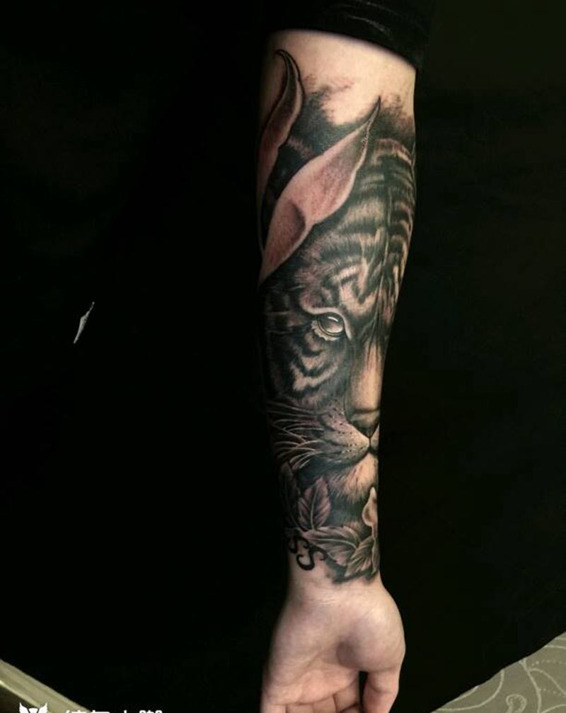 大脑斧纹身图片