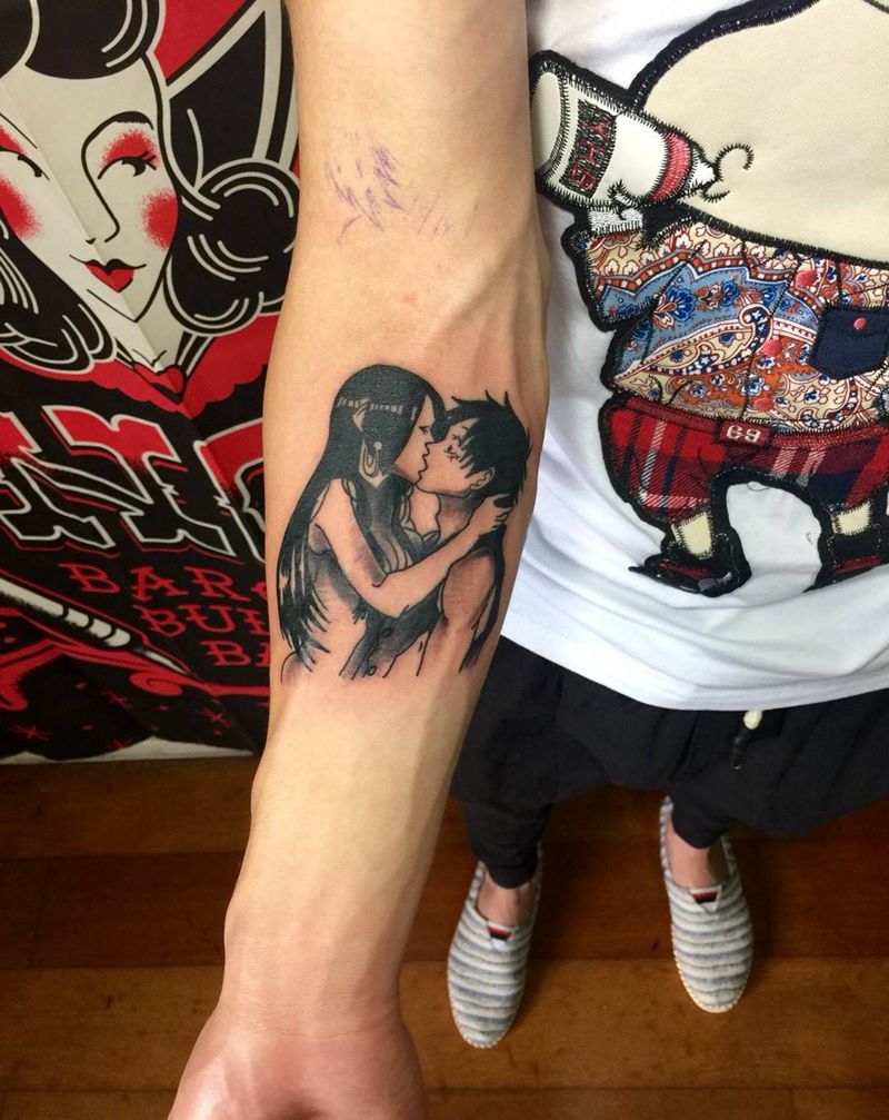 卡通海贼王纹身纹身图片