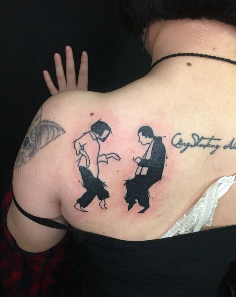 跳个舞纹身图片