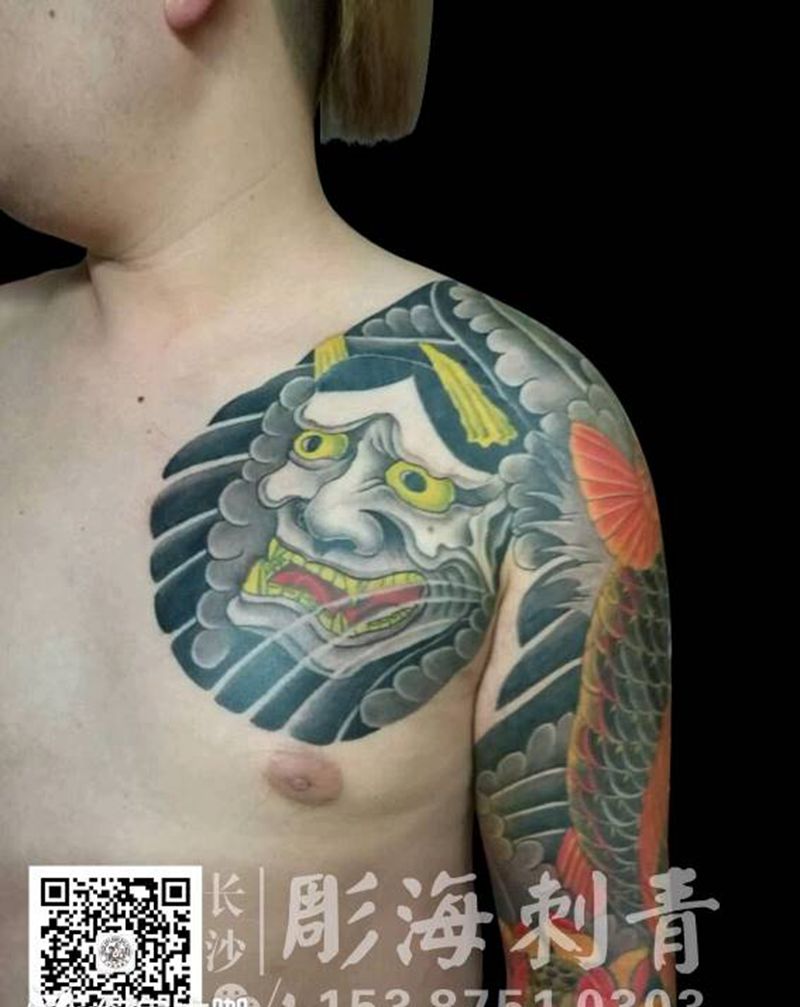 [道远]   日式半甲纹身图片