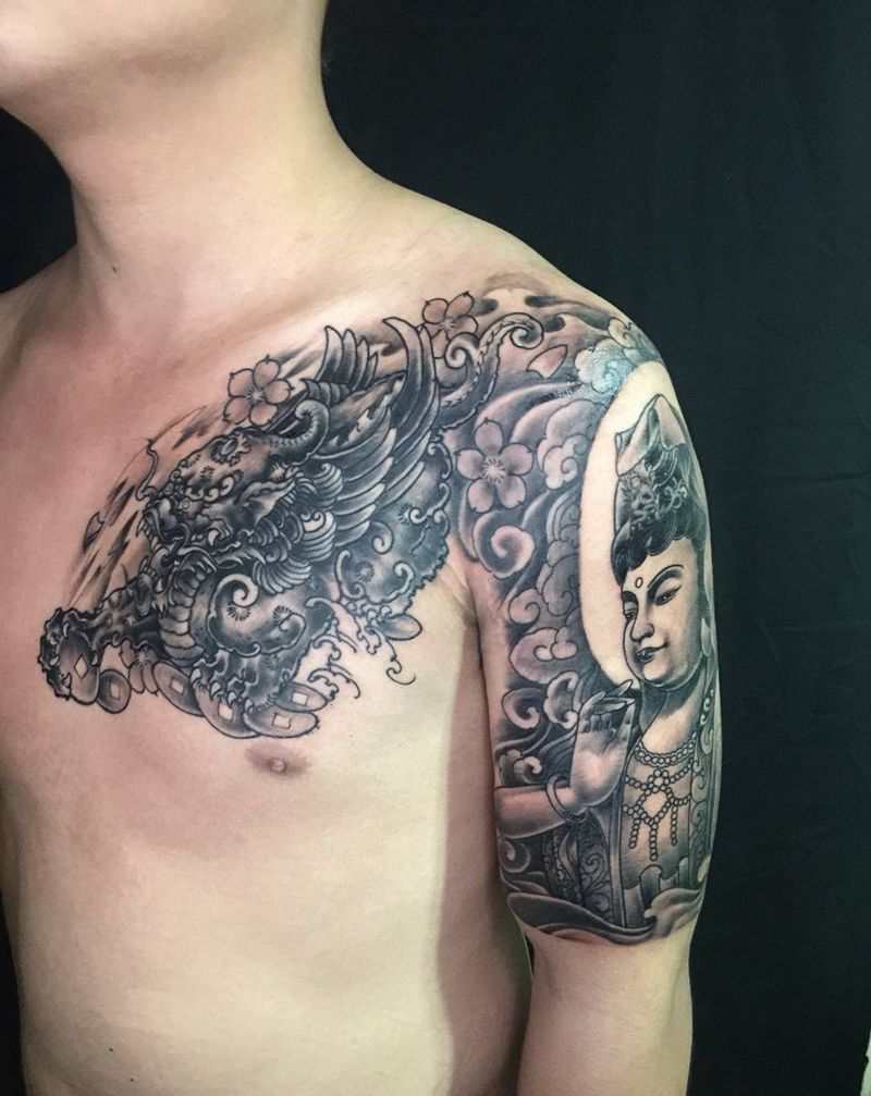 又把手臂搞定纹身图片