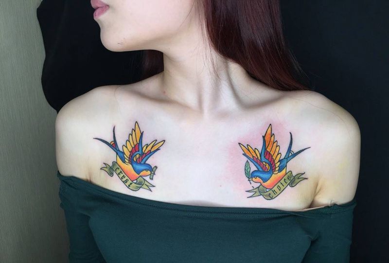 小燕子纹身图片