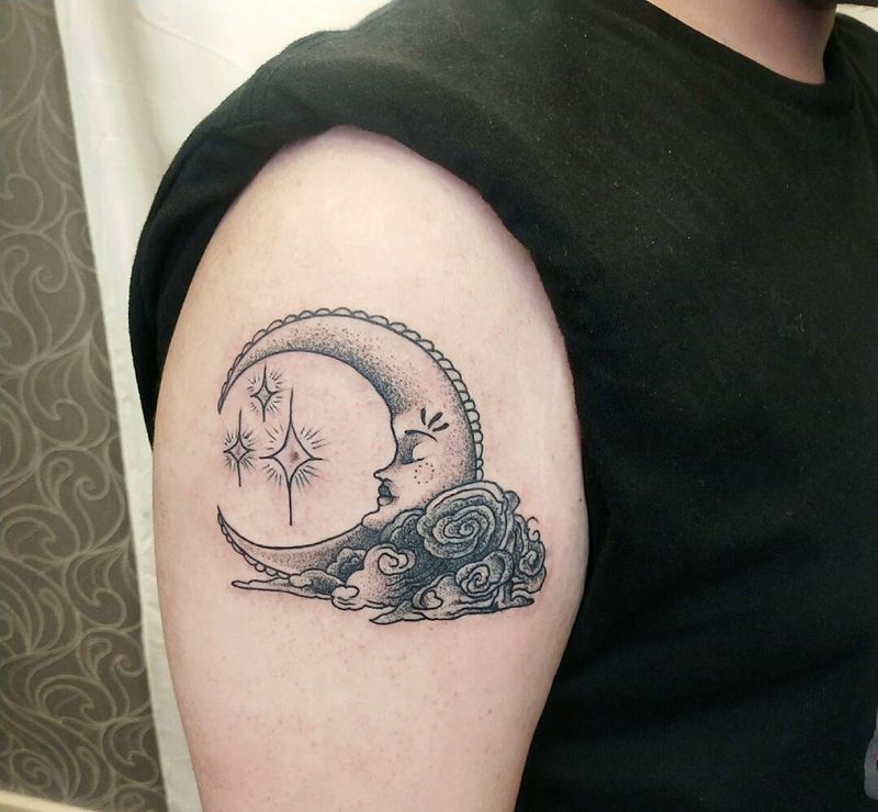 驻店师傅作品纹身图片_手臂点刺纹身图案