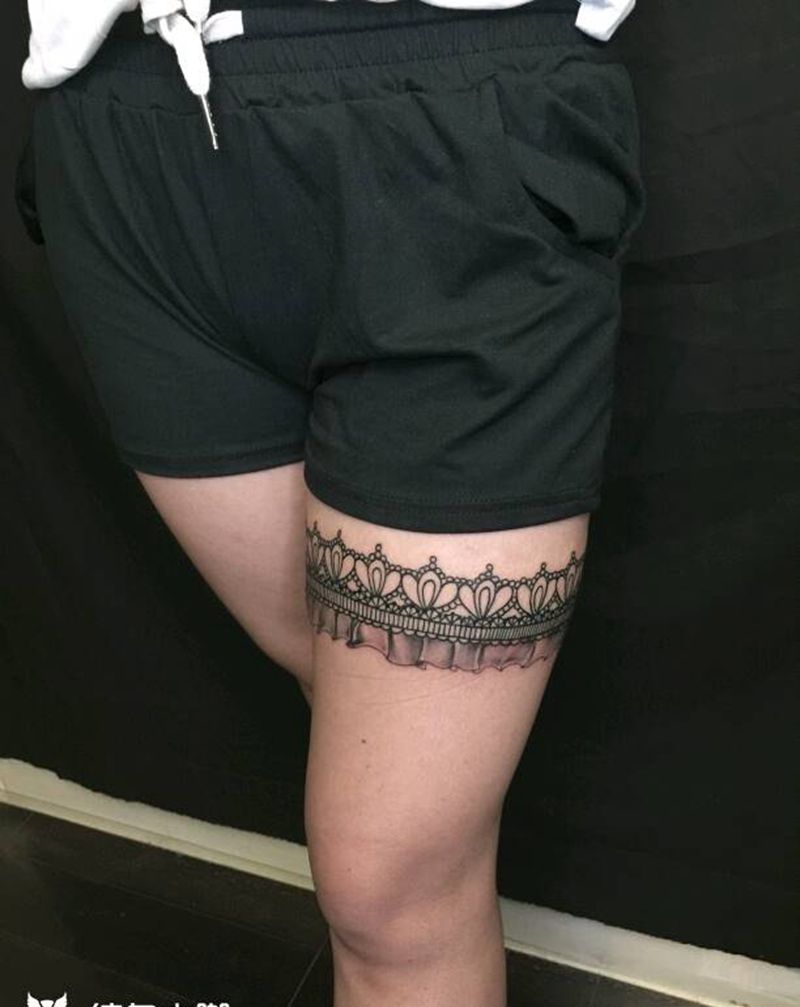 蕾丝纹身图片