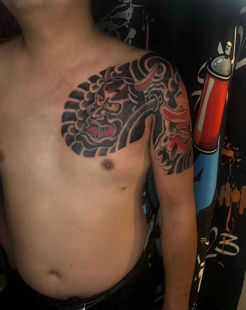 心如纹身图片_手臂肩部老传统新传统纹身图案