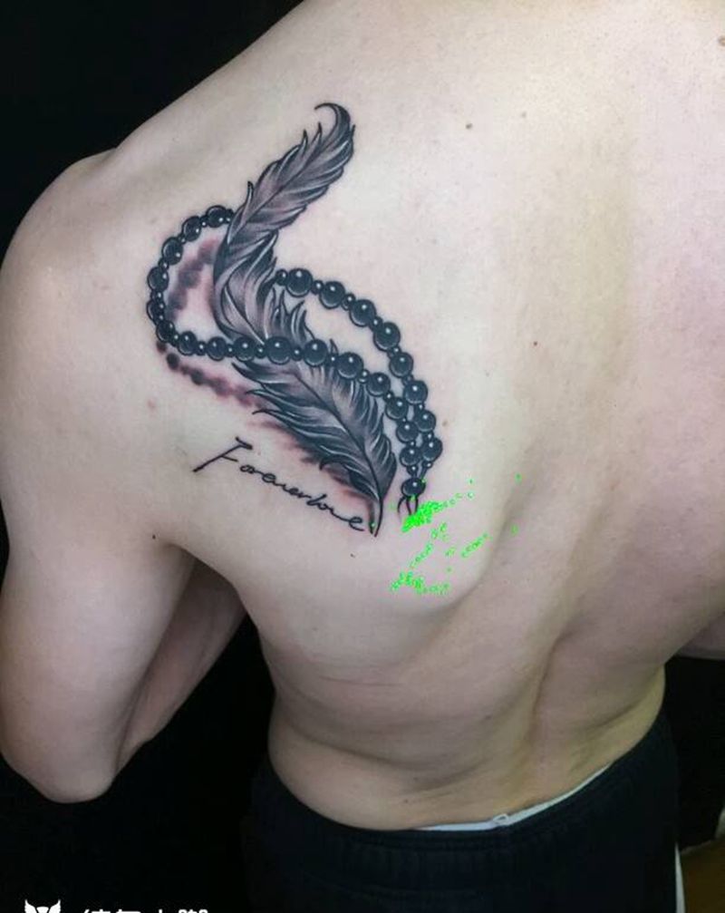 羽毛纹身图片