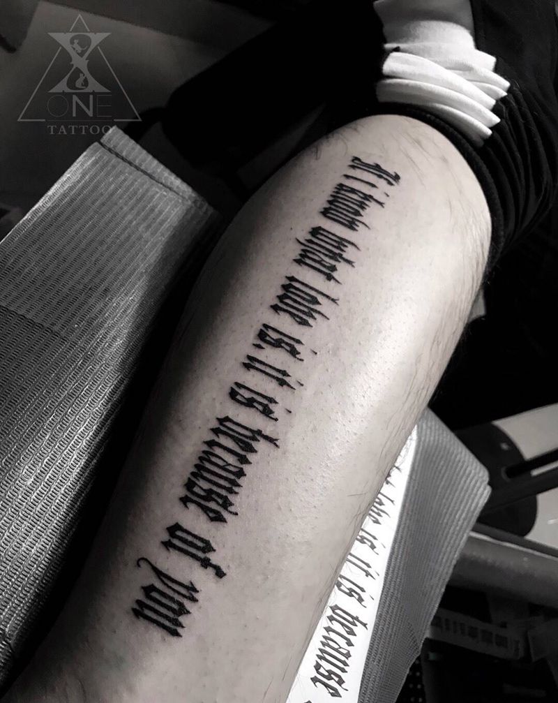 因為愛情纹身图片