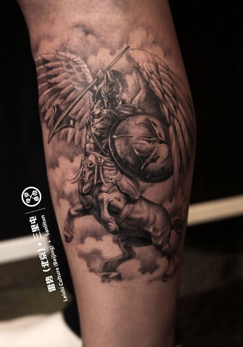 人马战士纹身图片