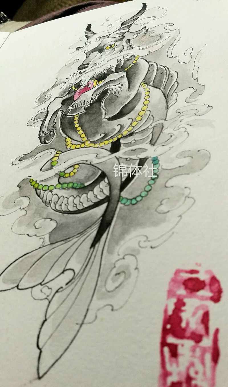 摩羯座♑纹身图片