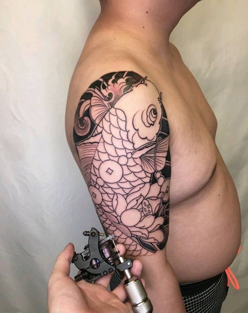 未完成纹身图片_手臂老传统纹身图案