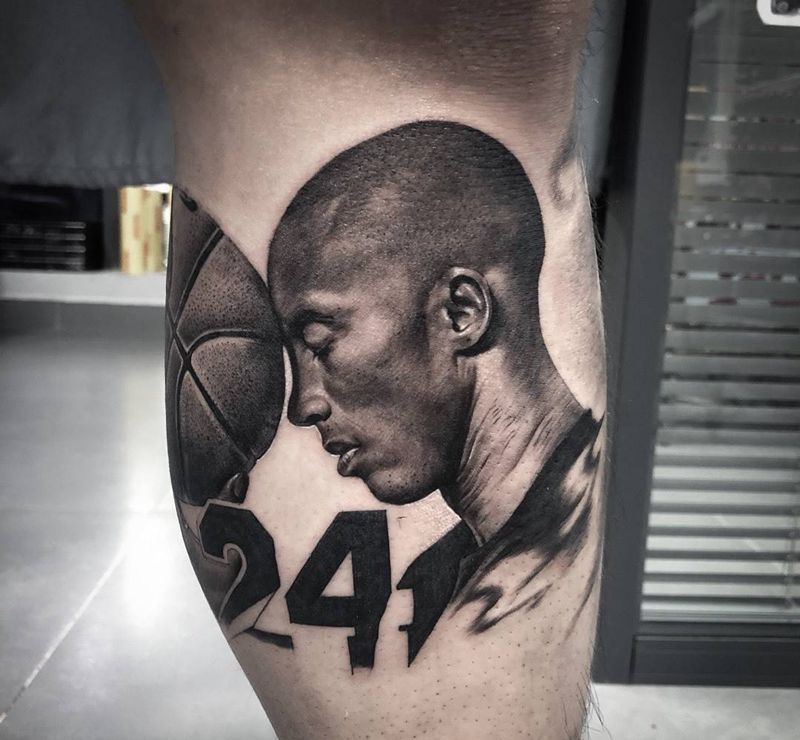 kobe纹身图片_欧美写实纹身图案