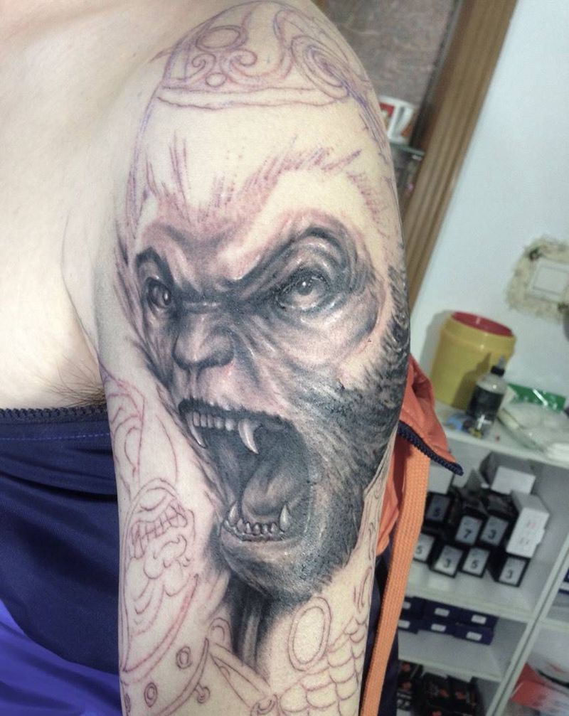 齐天大圣未完成纹身图片