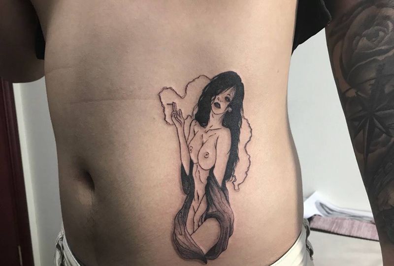 裸女纹身图片