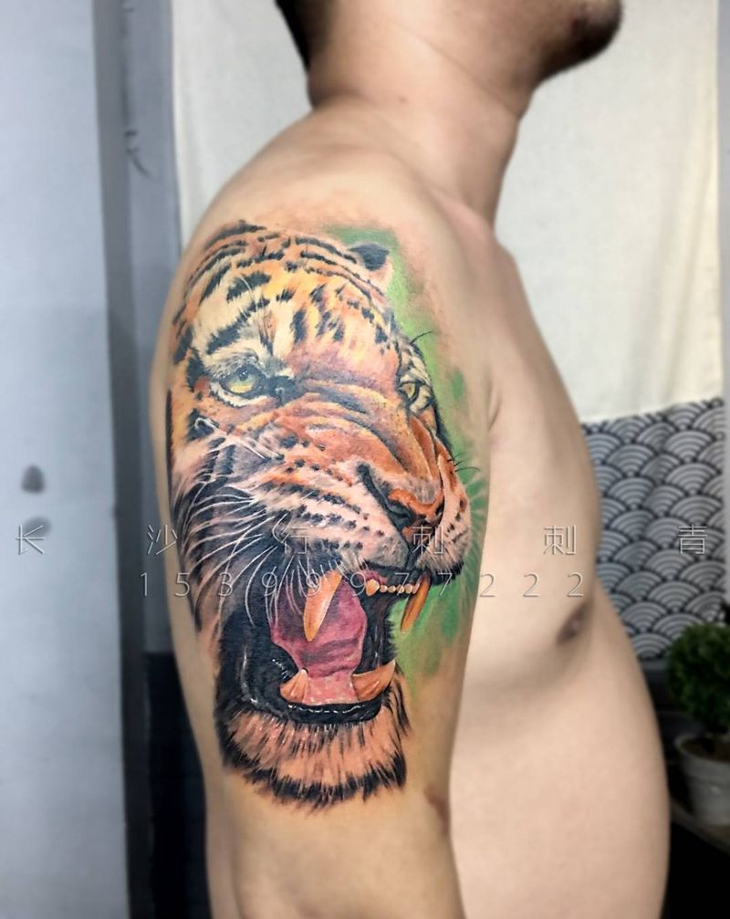 老虎纹身图片
