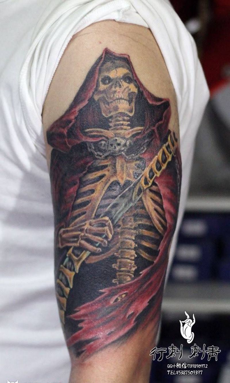 死神纹身图片