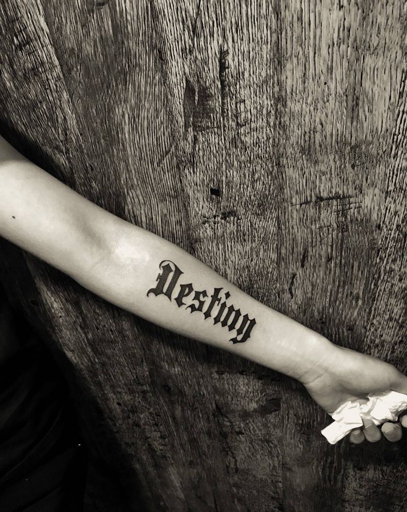 歌特字体纹身图片