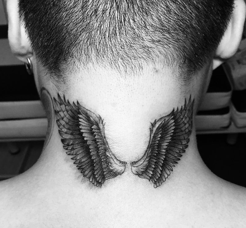 天使的翅膀纹身图片