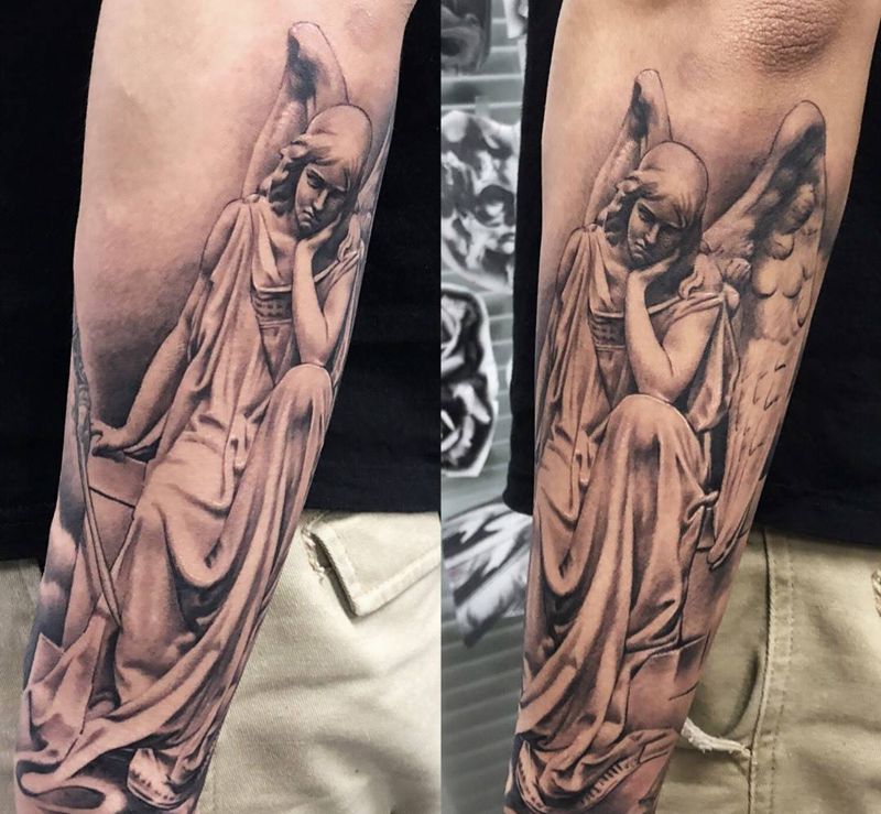 angel纹身图片