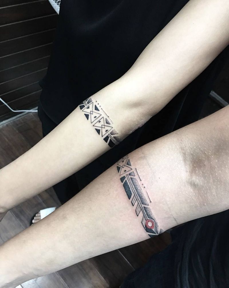 情侣环纹身图片