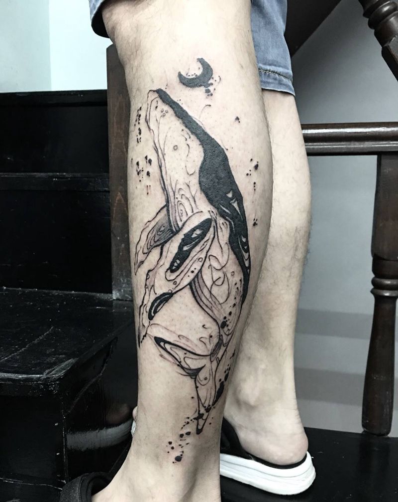 鲸纹身图片