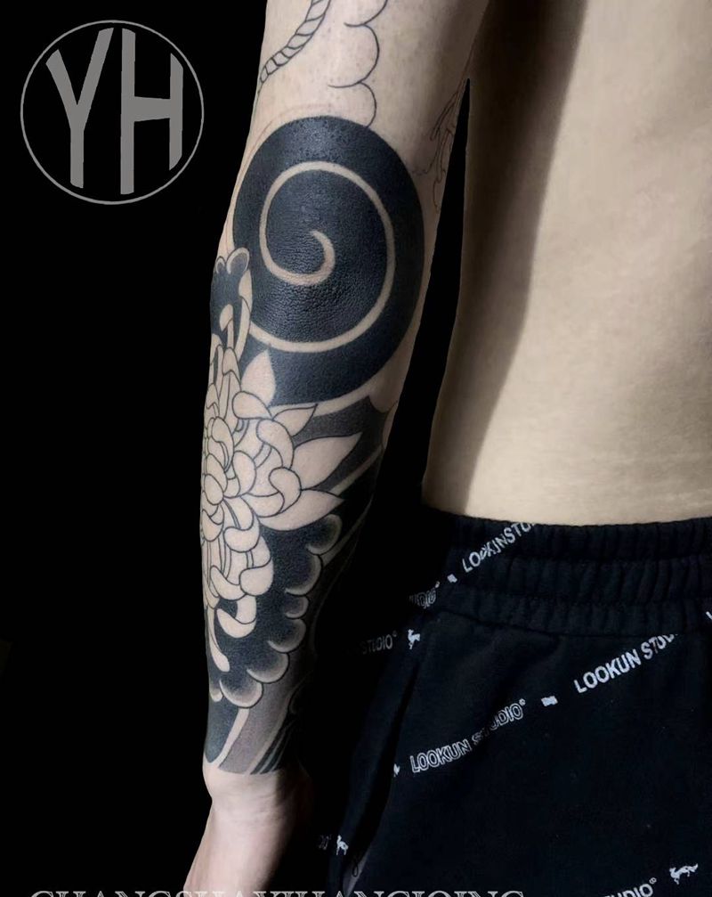 日式老传统纹身图片_手臂老传统纹身图案