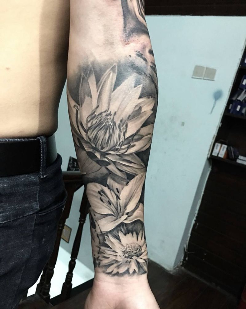 花 恢复后纹身图片