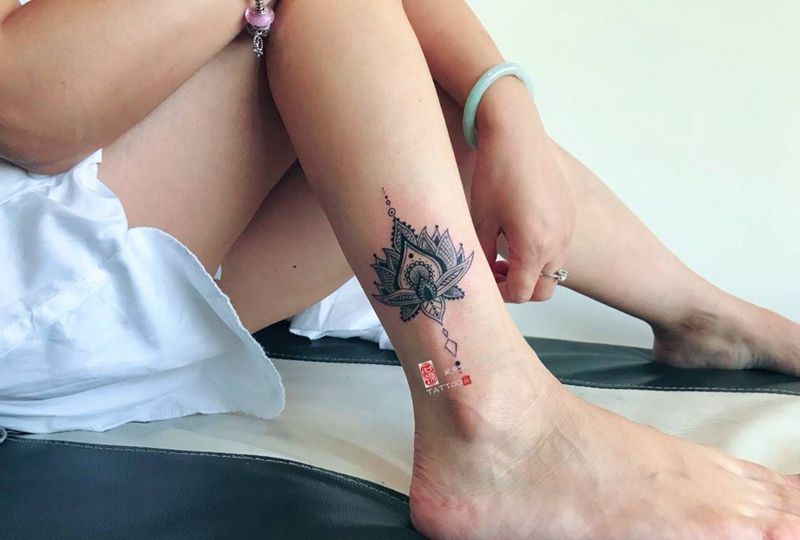 梵莲花纹身图片