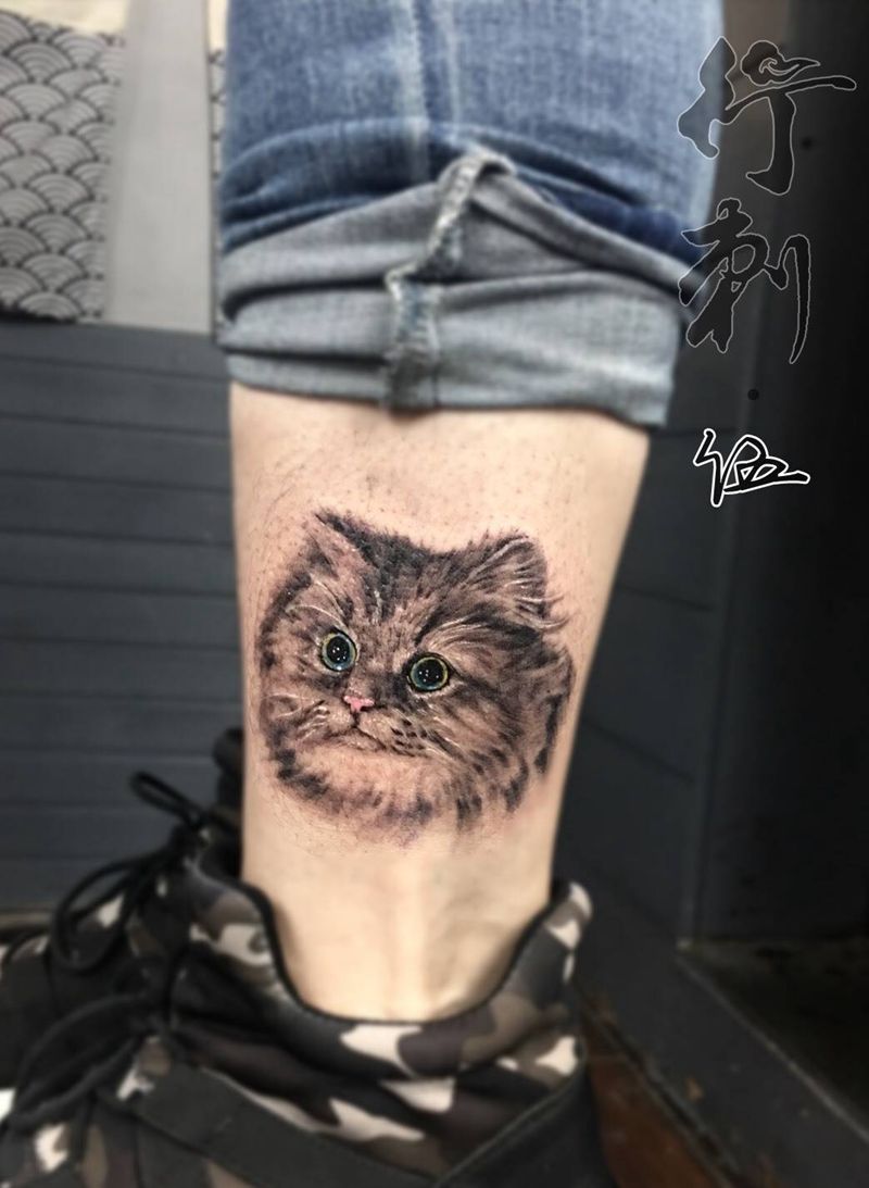猫纹身图片