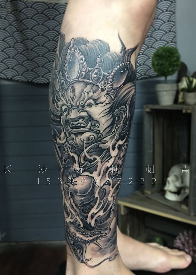 大黑天纹身图片