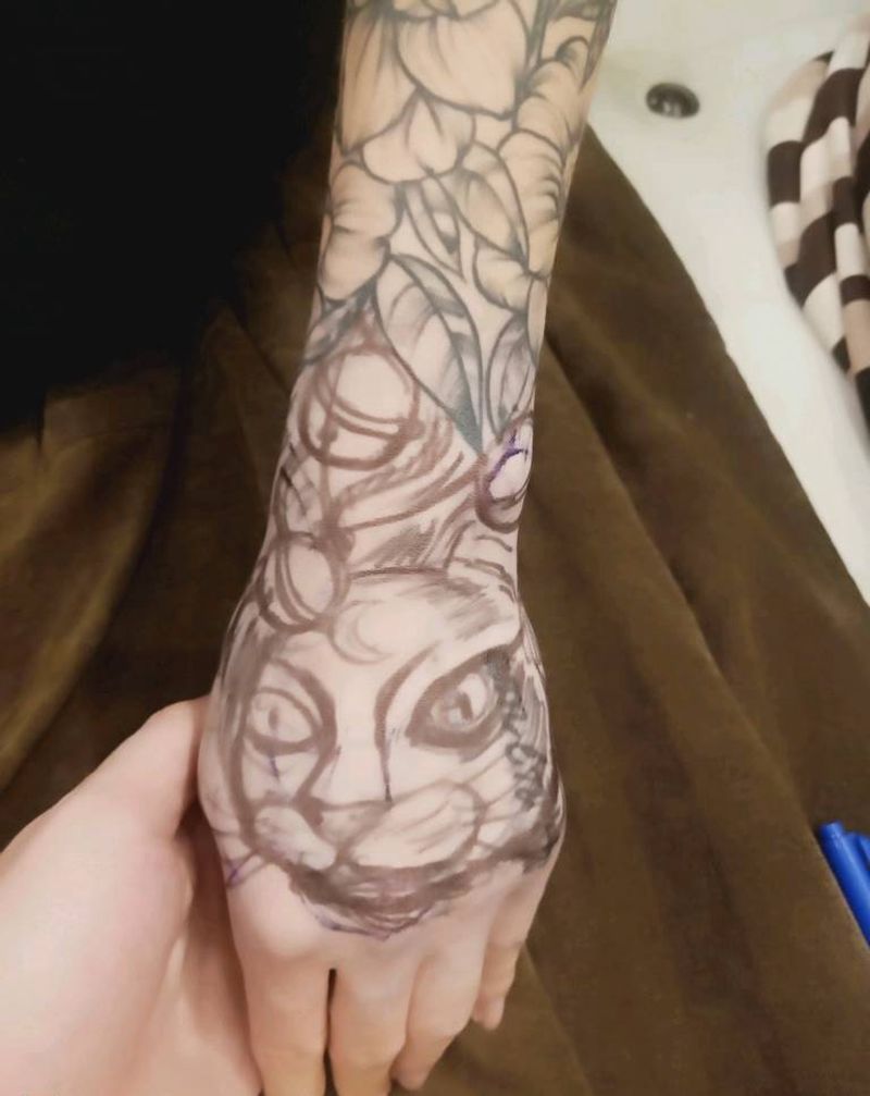 原创手背纹身图片_手臂纹身图案
