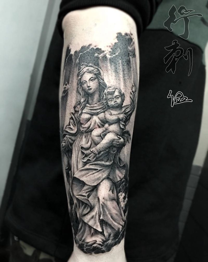 圣母纹身图片