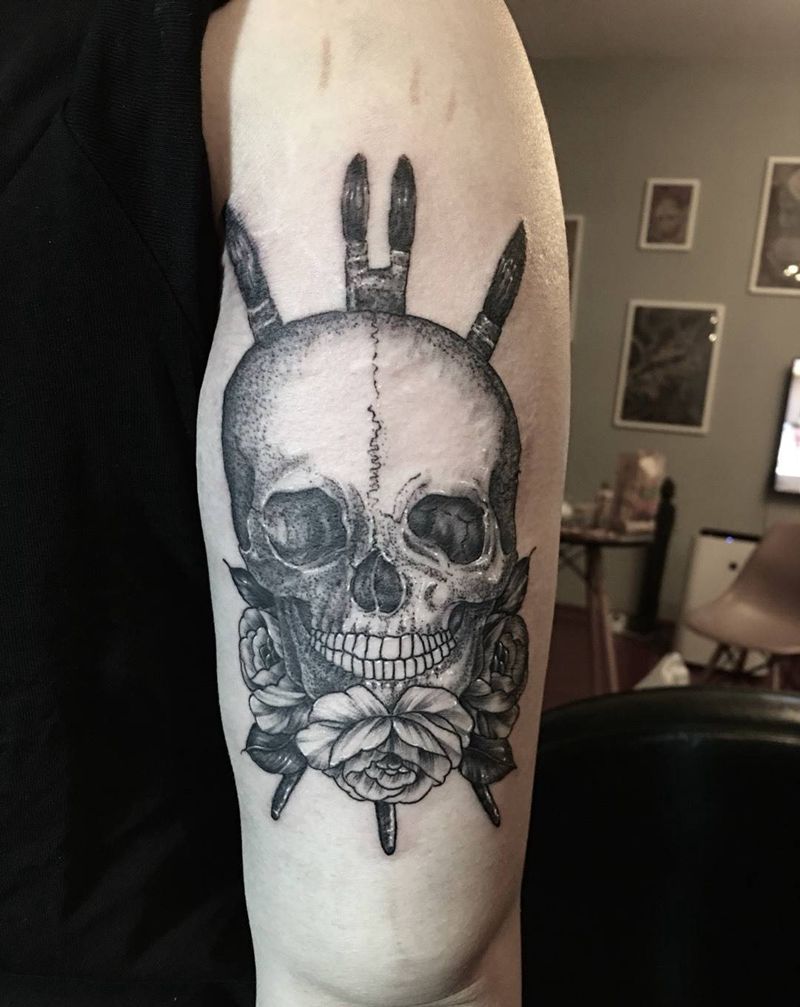骷髅纹身图片
