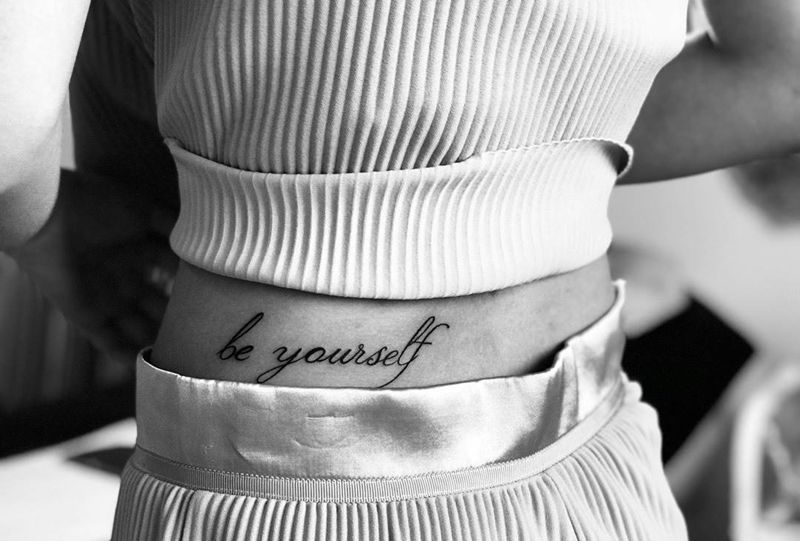 be yourself纹身图片