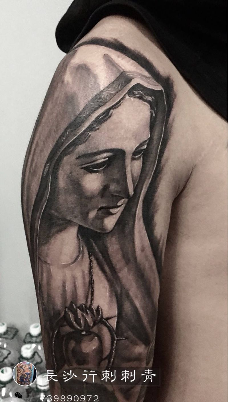 圣母纹身图片