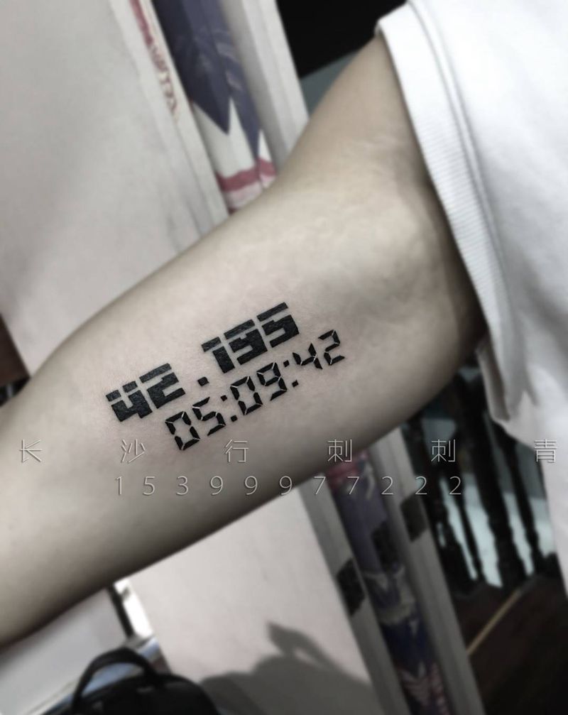 数字纹身图片