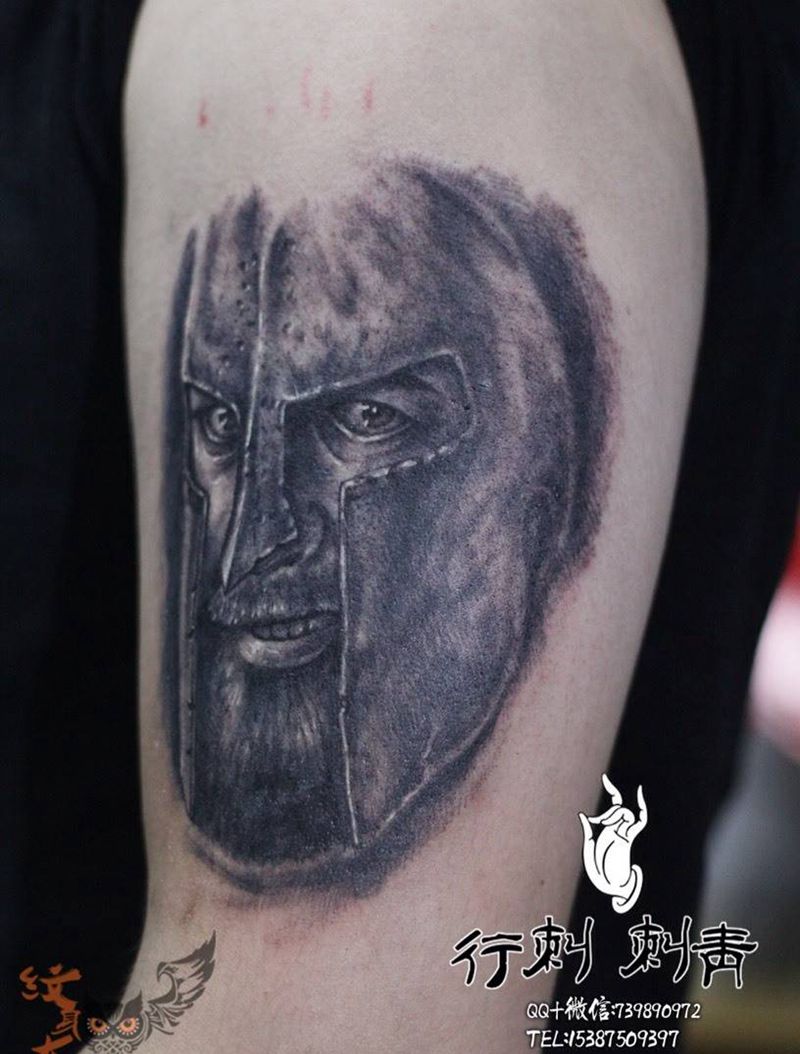 斯巴达纹身图片