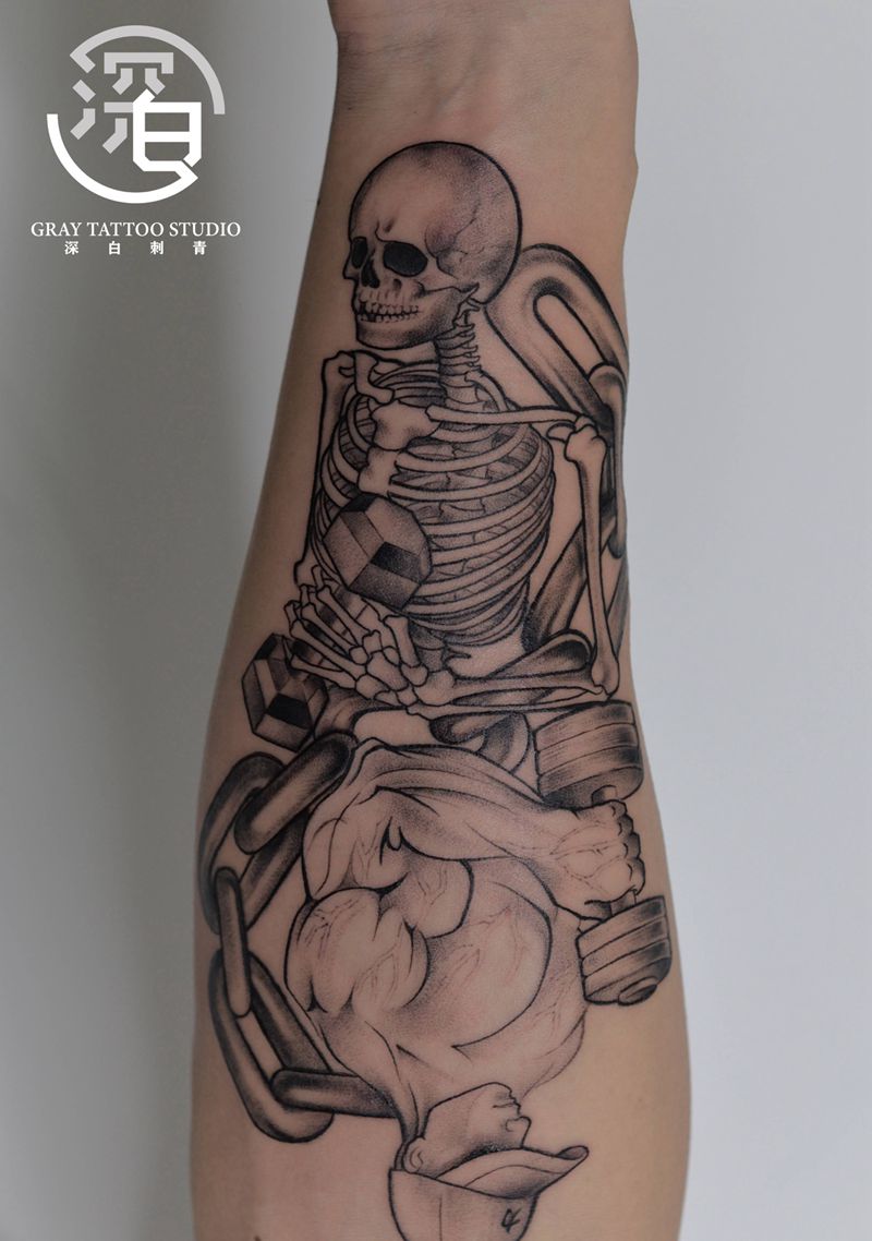 力纹身图片_手臂手部欧美写实New School纹身图案