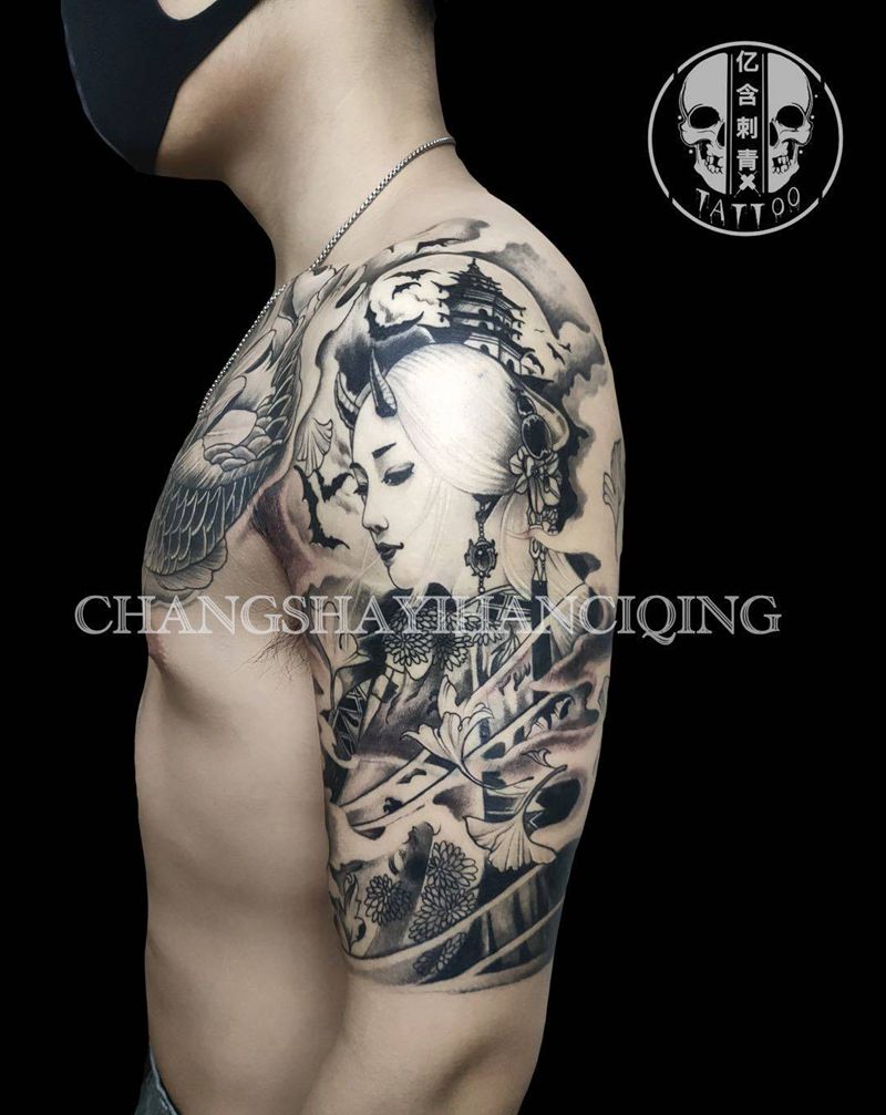 新传统纹身图片_手臂纹身图案