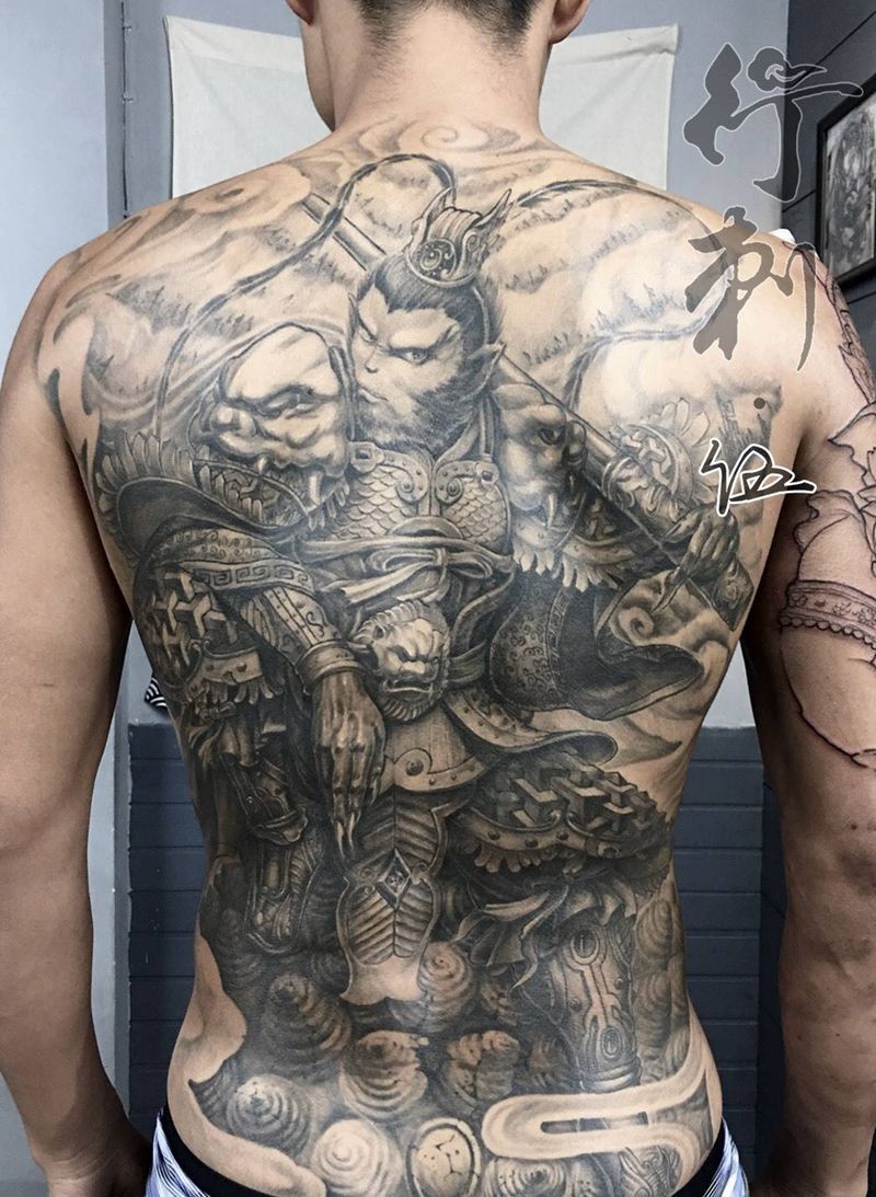 齐天大圣恢复后纹身图片