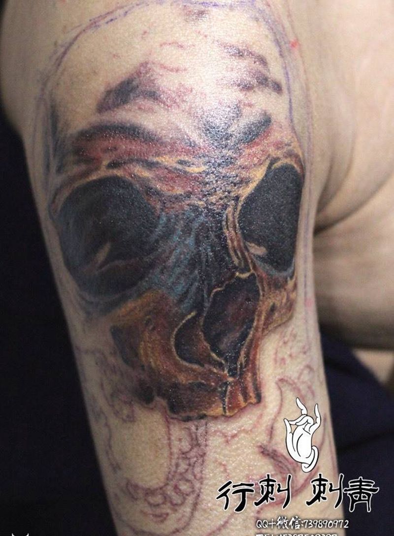 未完成纹身图片