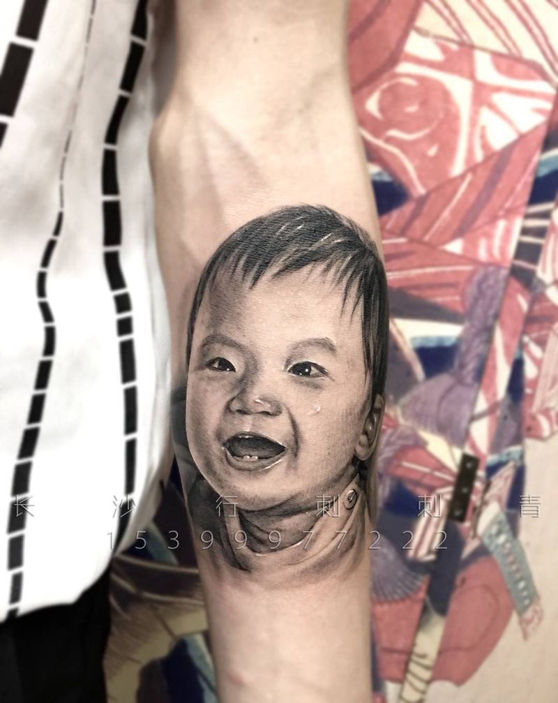 宝贝儿子纹身图片