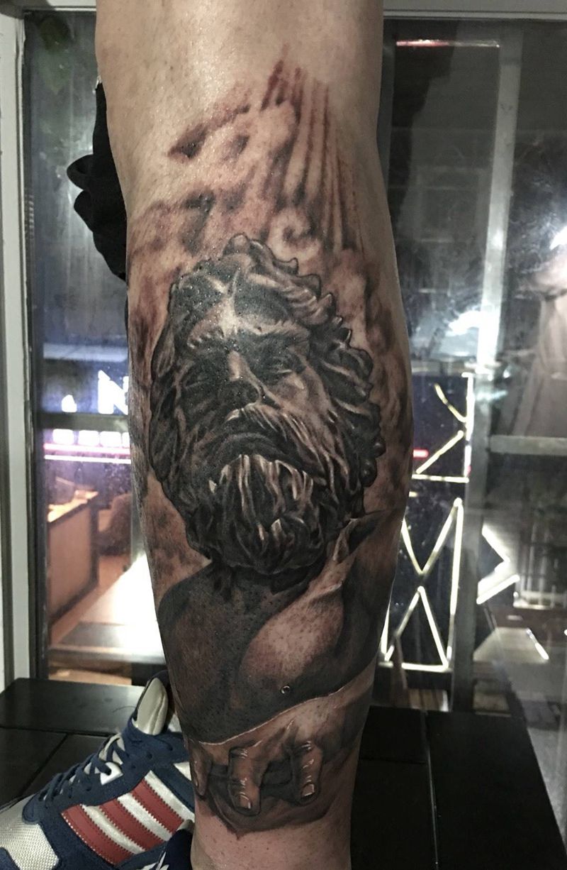 海王波赛冬纹身图片